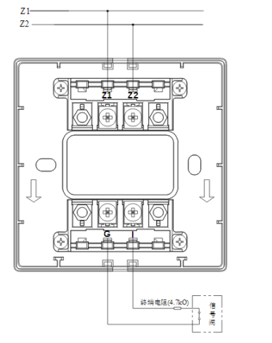 黑龙江海湾GST-LD-8300B输入模块常闭无源触点接线图
