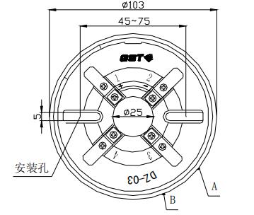 DZ-03定位底座 黑龙江海湾底座